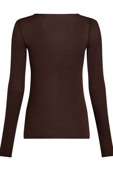 Hunkemöller super soft Boatneck shirt with Cashmere Brown