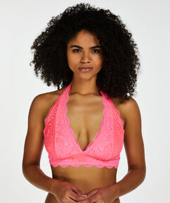 Brassi&egrave;re Halter Lace, Rose