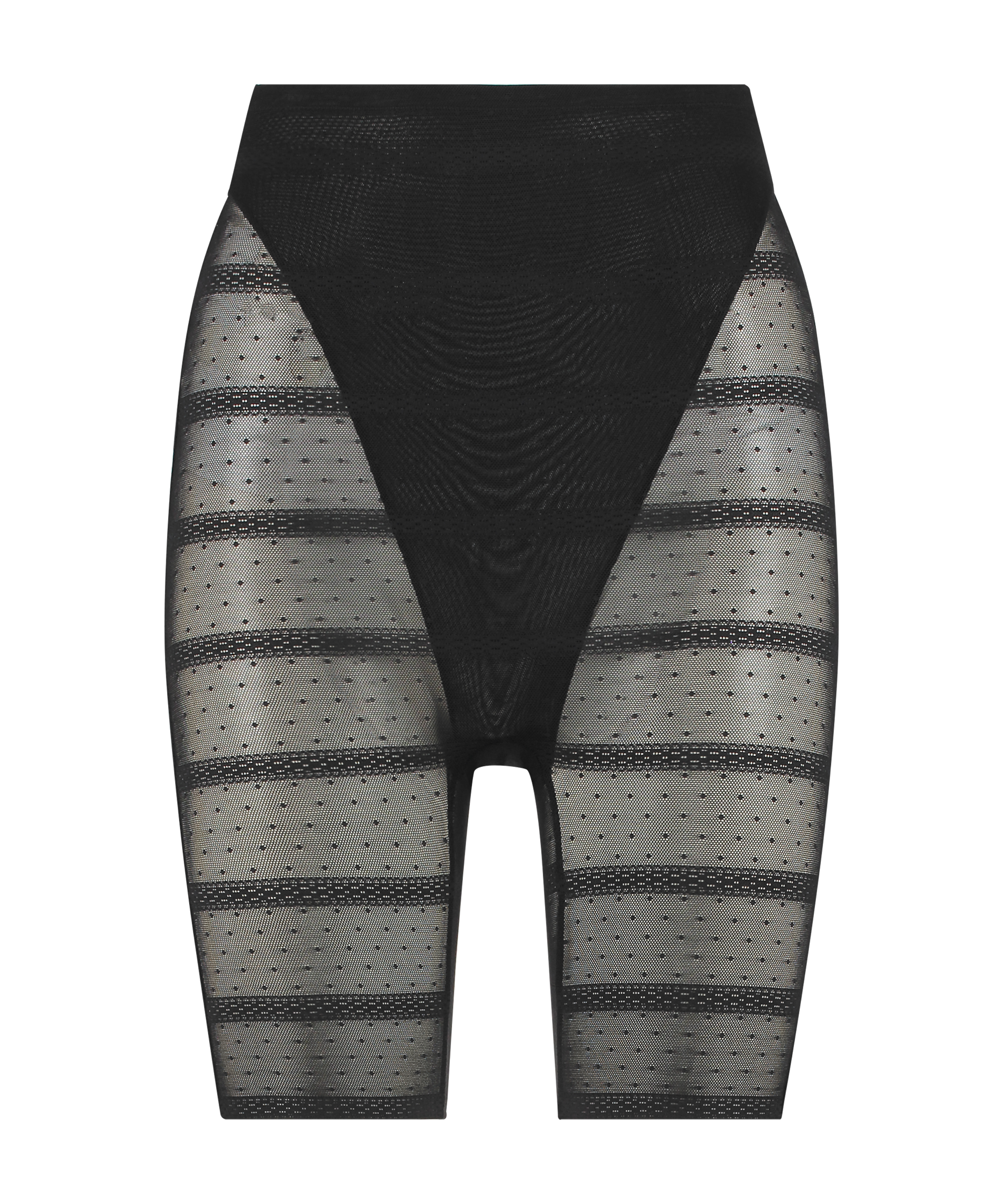 Pantalon slim en maille réhaussante raffermissante, Noir, main