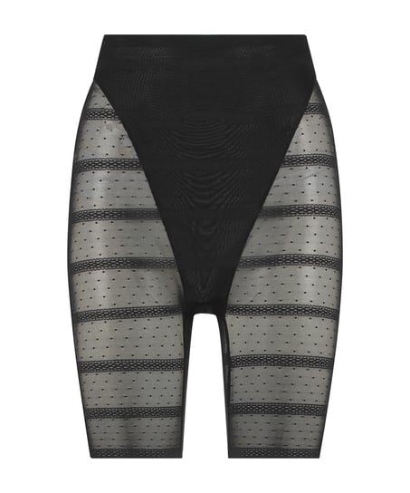 Pantalon slim en maille réhaussante raffermissante, Noir