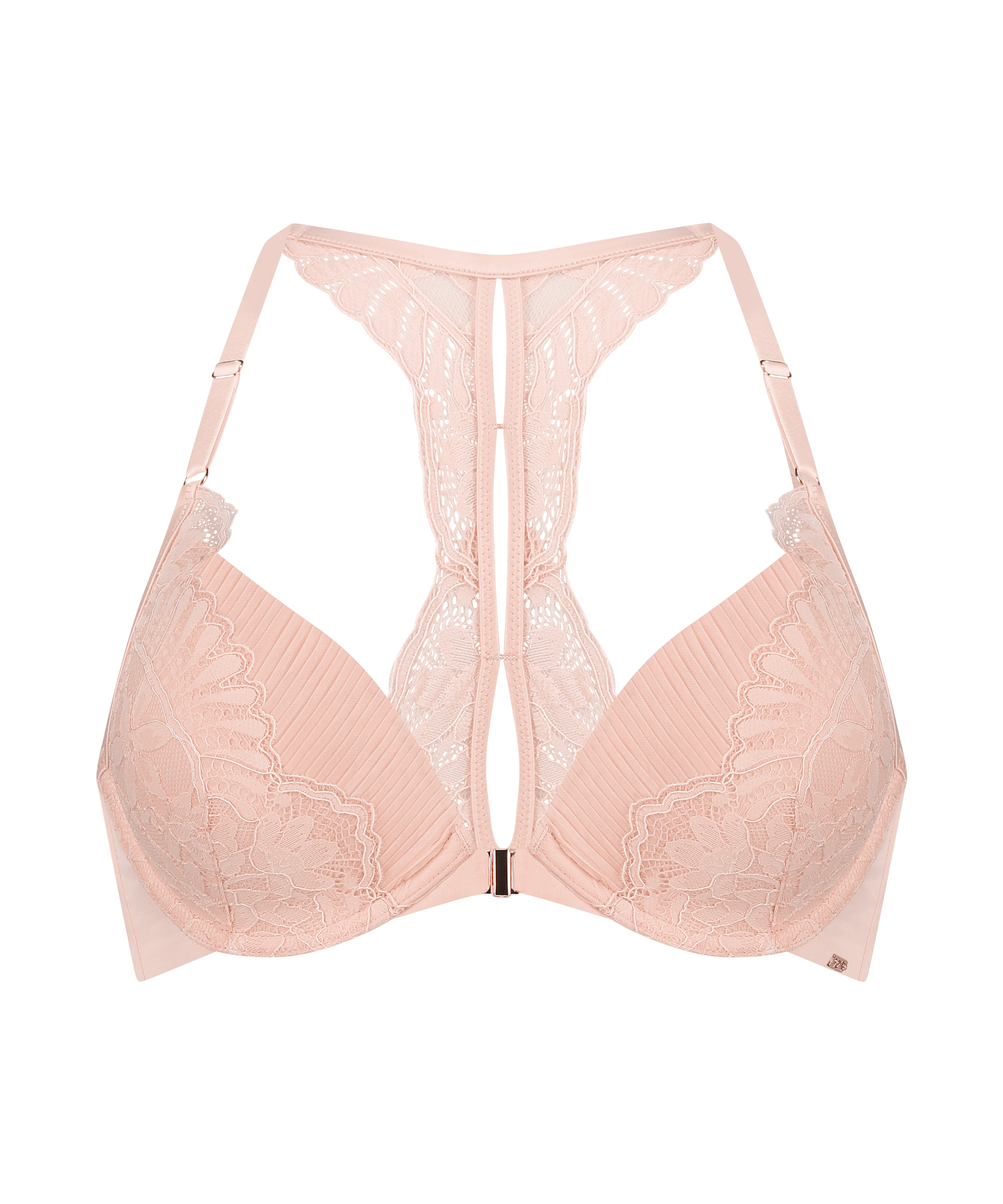 Soutien-gorge à armatures préformé push-up Antonia, Rose, main
