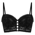 Soutien-gorge rembourré à armatures longline Vera, Noir