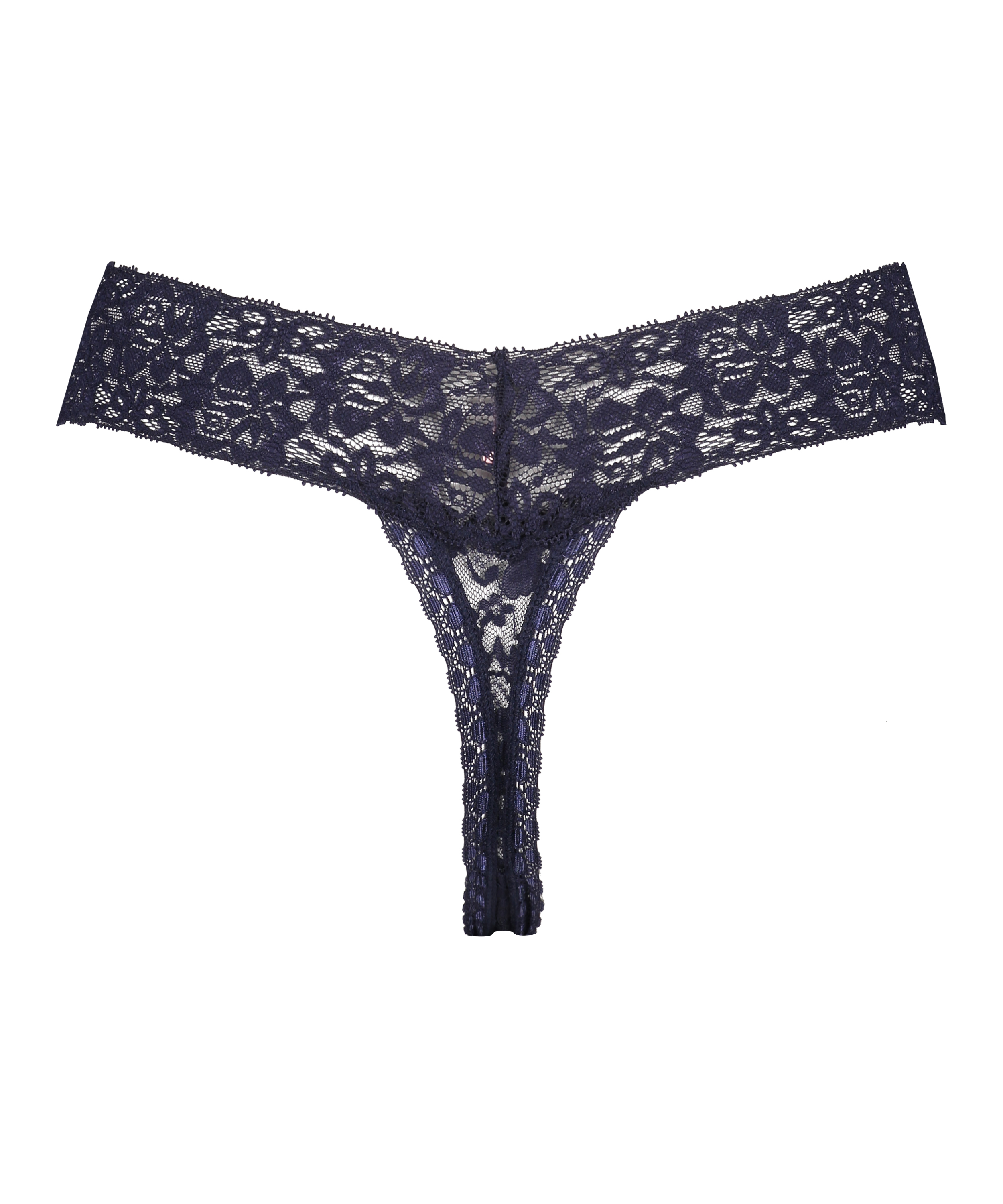 String en V taille extra basse, Bleu, main