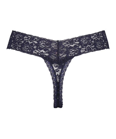 String en V taille extra basse, Bleu