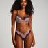 Slip brésilien Lace & Shine, Violet