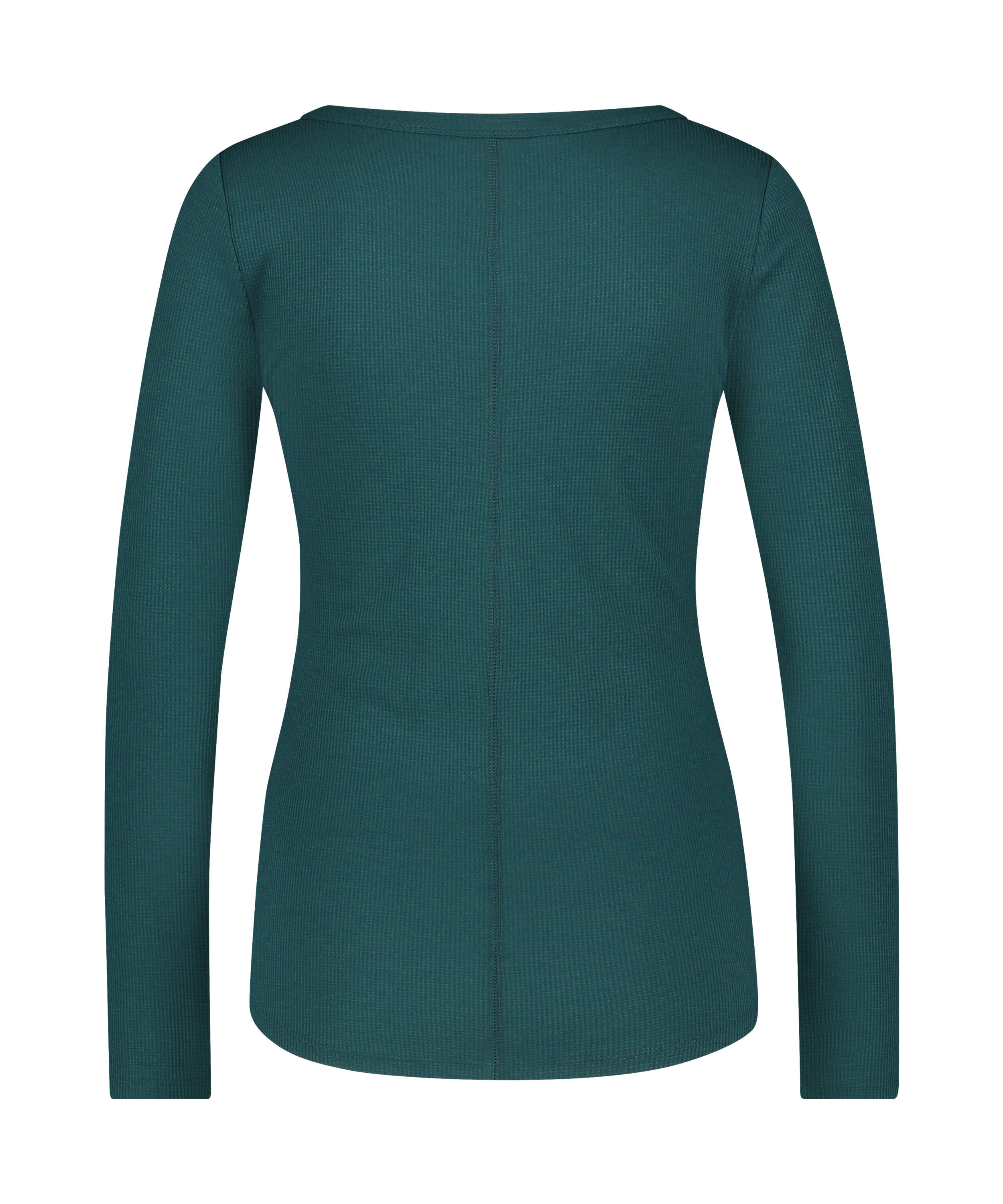 Haut de pyjama &agrave; manches longues, Bleu, main