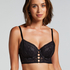 Soutien-gorge rembourré à armatures longline Vera, Noir