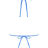 Haut de bikini triangle Suze, Bleu