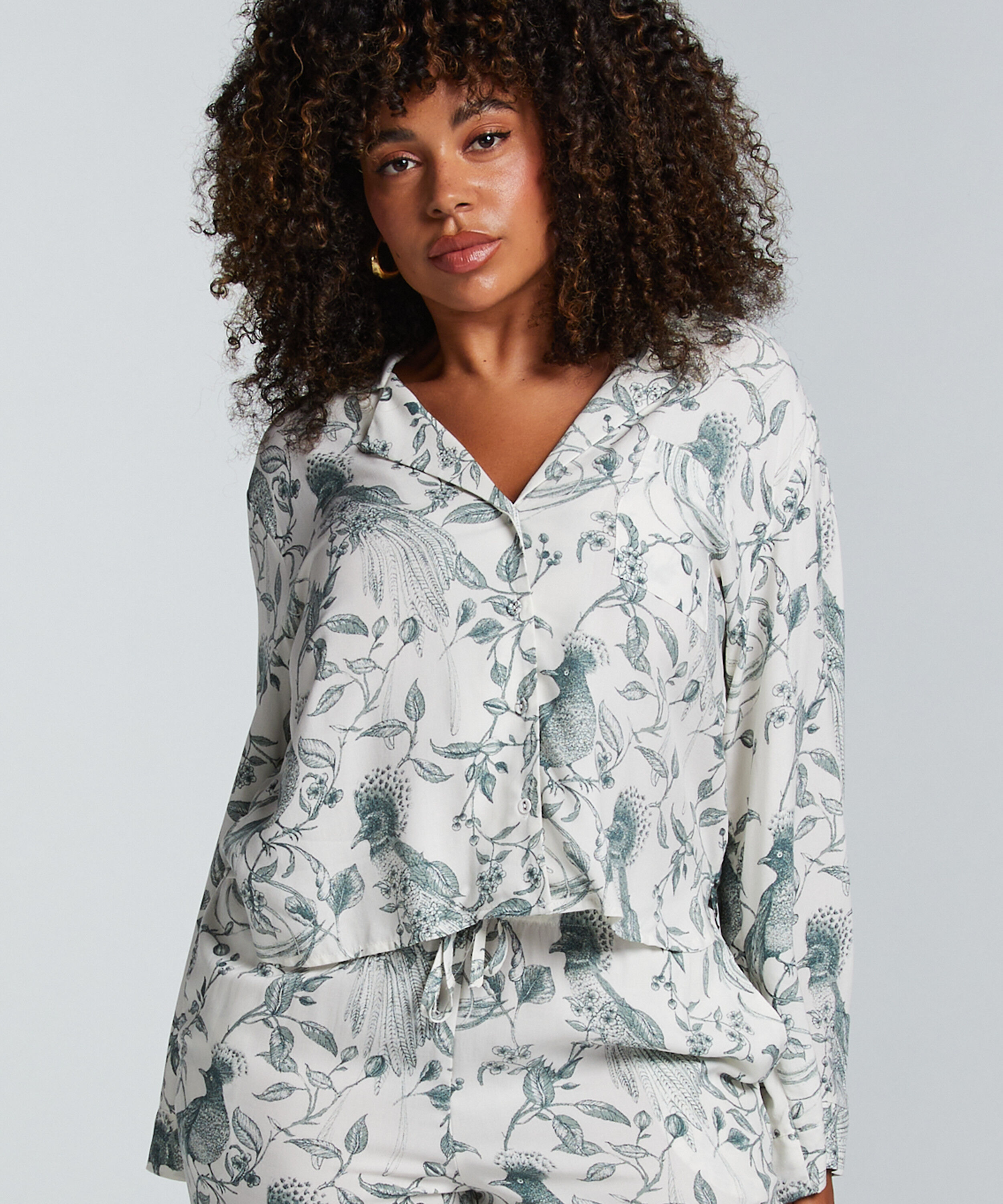 Haut de pyjama, Blanc Haut de pyjama, Blanc