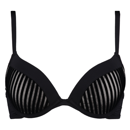 Soutien-gorge à armatures préformé push-up Pia, Noir