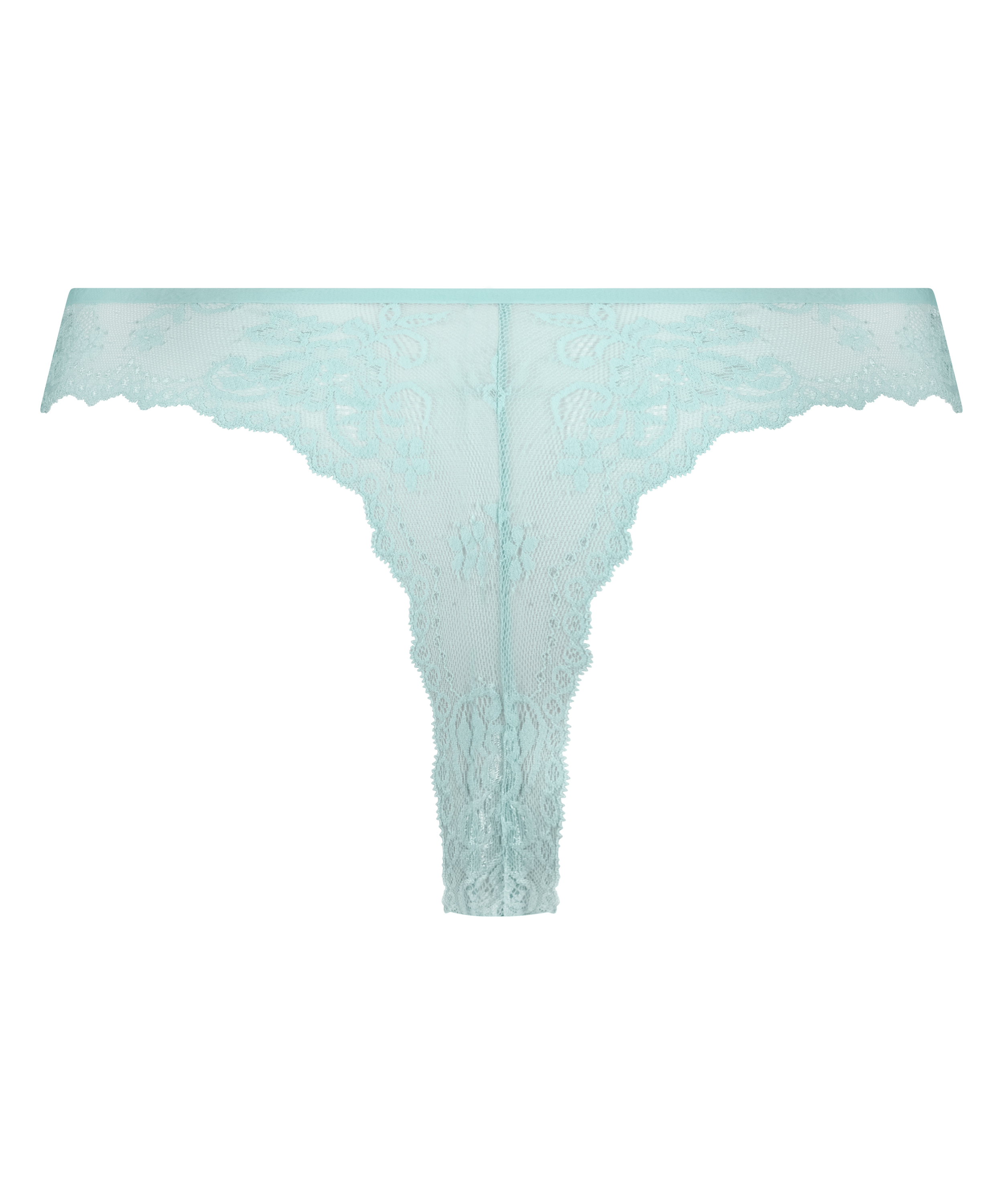 Invisible string Lace Back, Bleu, main