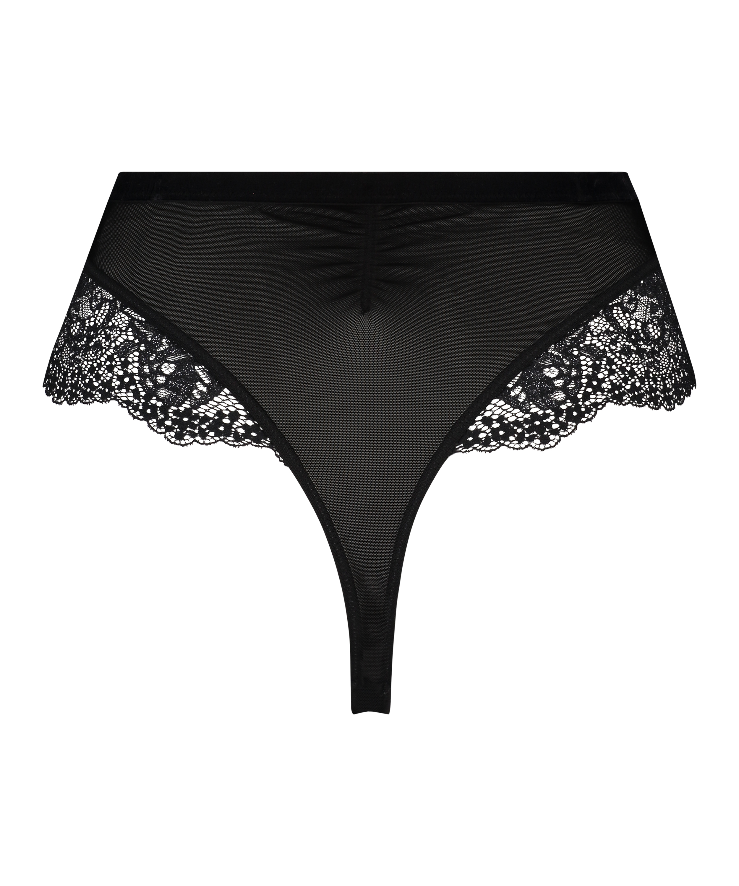 String taille haute Raine, Noir, main