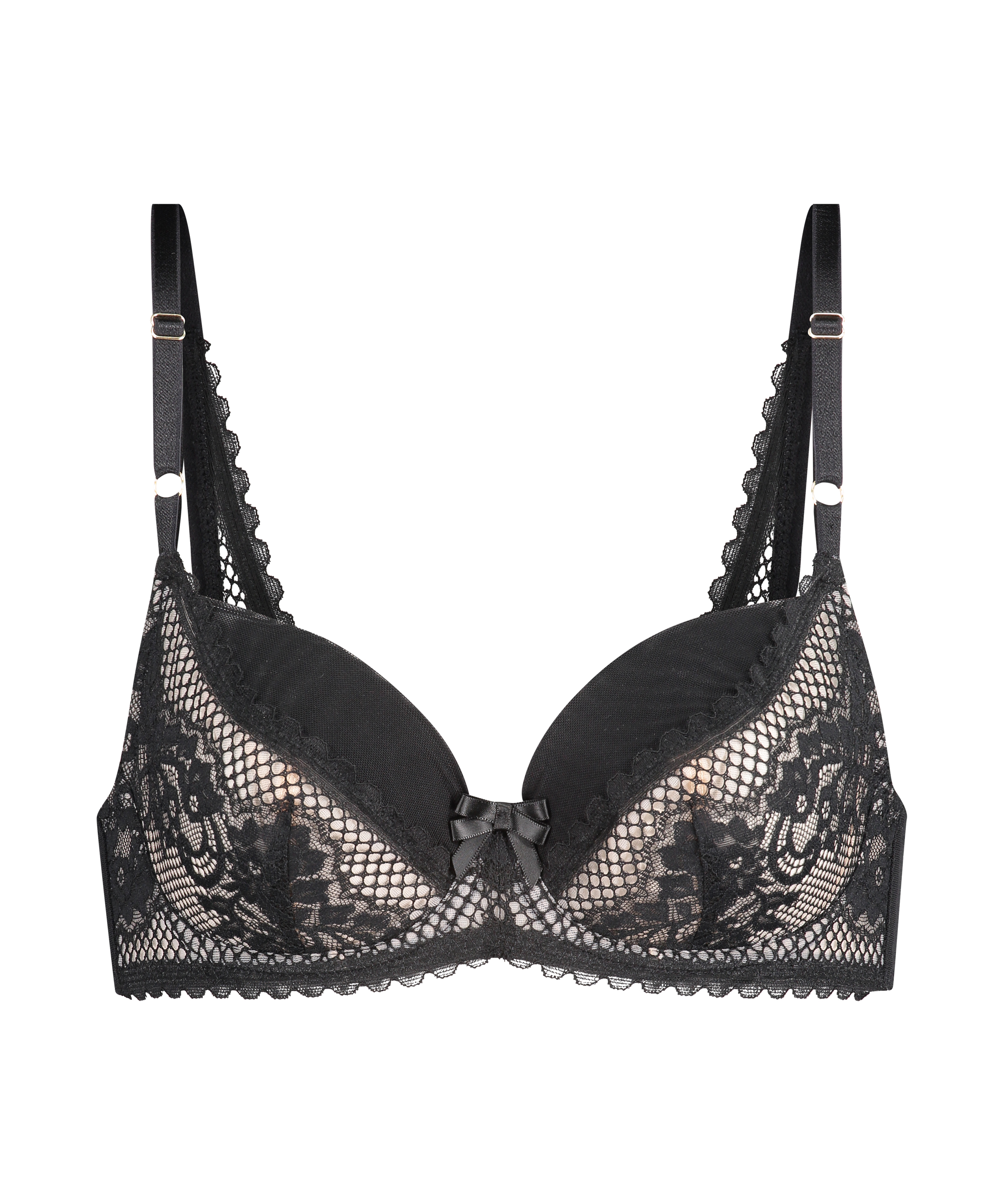 Soutien-gorge &agrave; armatures non-pr&eacute;form&eacute; Malika, Noir, main
