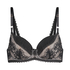 Soutien-gorge &agrave; armatures non-pr&eacute;form&eacute; Malika, Noir