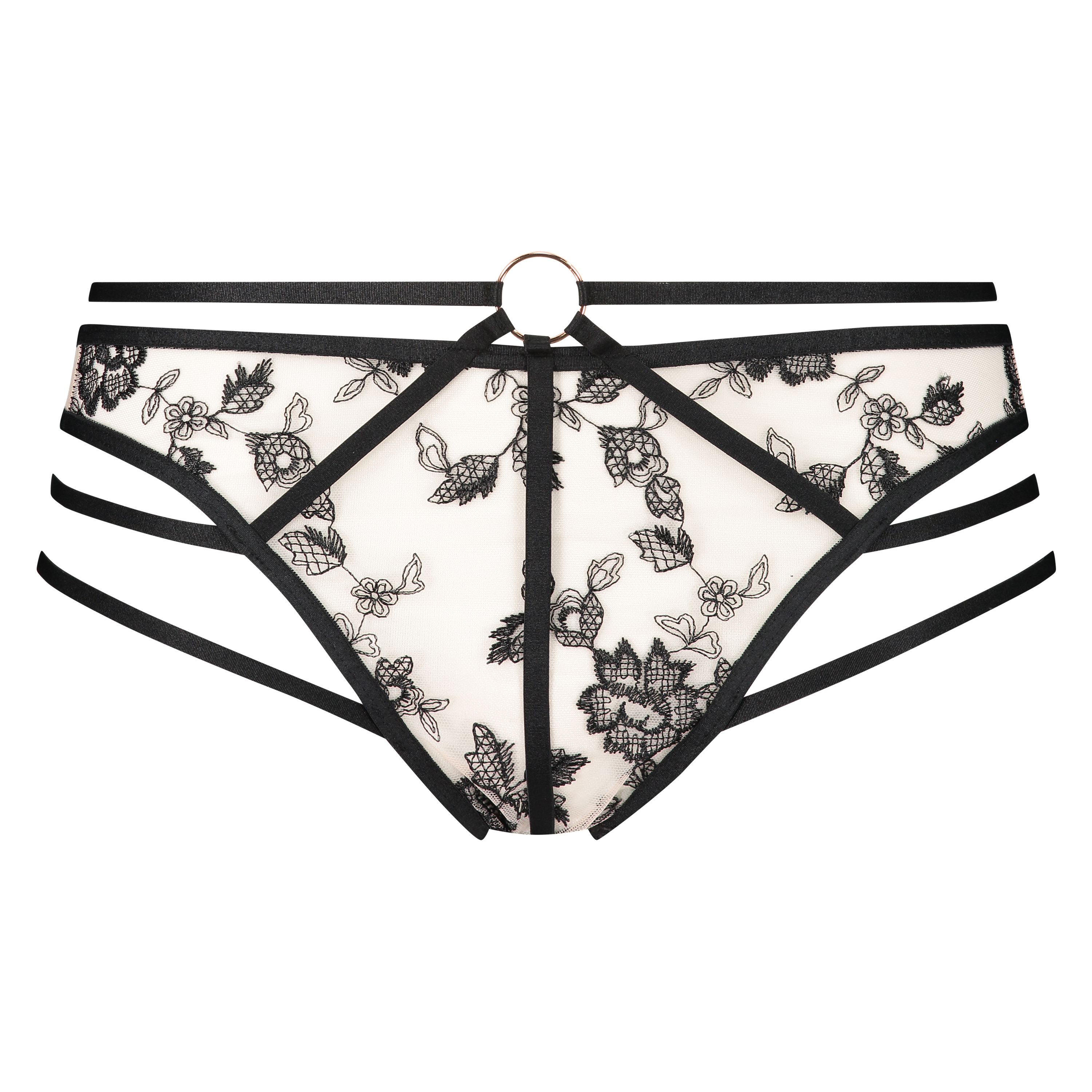 String haut Dahlia, Noir, main