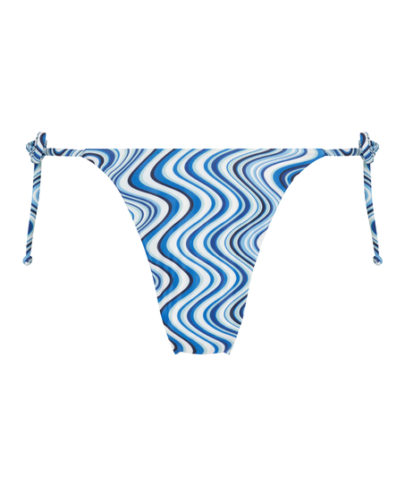 Bas de bikini cheeky taille haute Hvar, Bleu