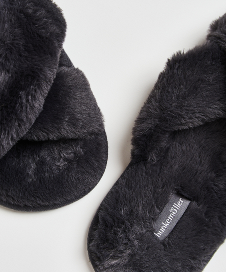 Cross Straps Indoor Sandal, Gris