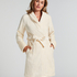 Peignoir Fleece, Blanc