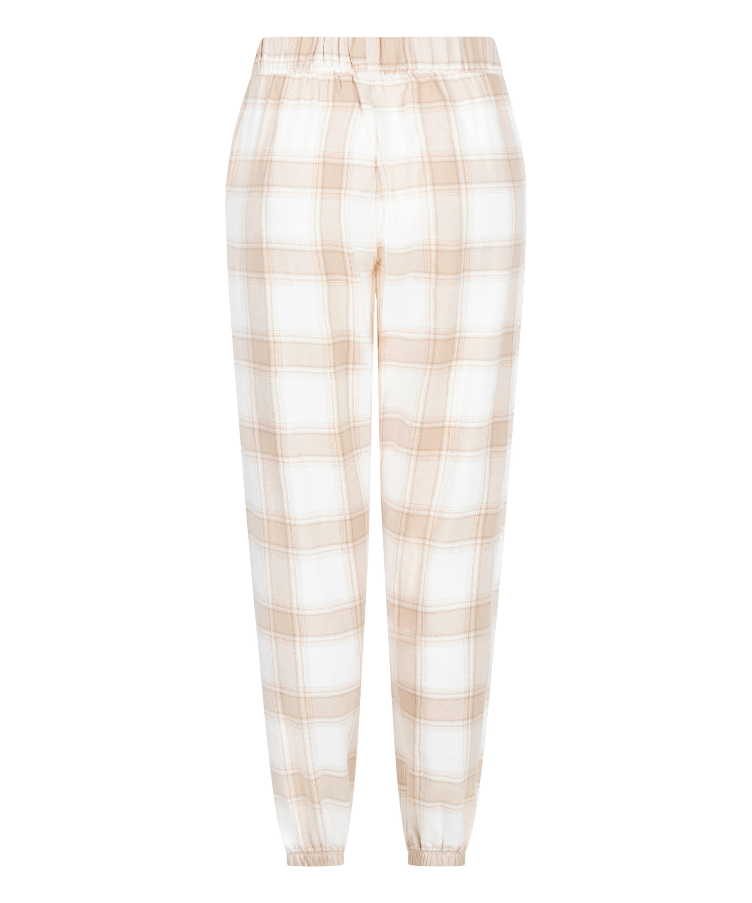 Pantalon de Pyjama Flanel, Beige, main