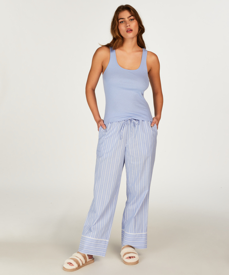 Pantalon de pyjama en Coton, Bleu