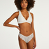 Slip brésilien jambe haute, Blanc