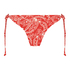 Bas de bikini brésilien tanga Paisley, Rouge
