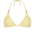 Crochet triangle Bikini Top, Jaune