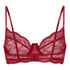 Soutien-gorge non-rembourr&eacute; &agrave; armatures Isabelle, Rouge