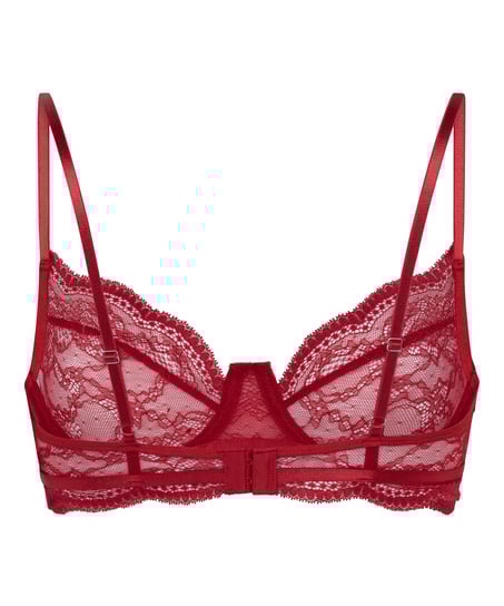 Soutien-gorge non-rembourr&eacute; &agrave; armatures Isabelle, Rouge