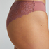 Slip brésilien iInvisible Lace Back, Rose