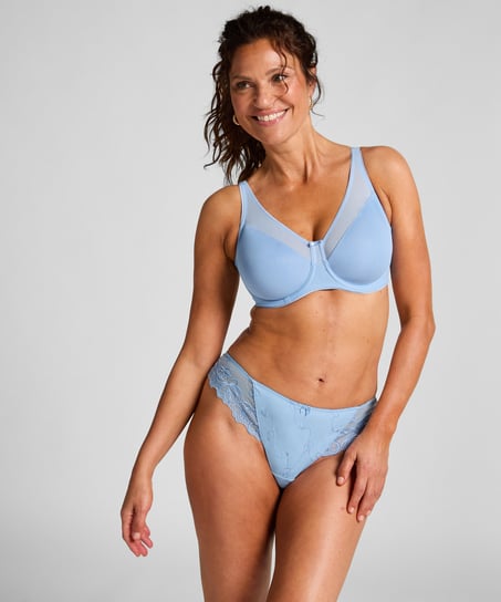 Soutien-gorge à armatures non-préformé minimiseur Nina, Bleu