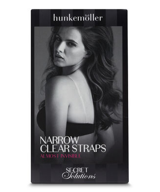 Bretelles de soutien-gorge transparentes bonnet A-D, Blanc