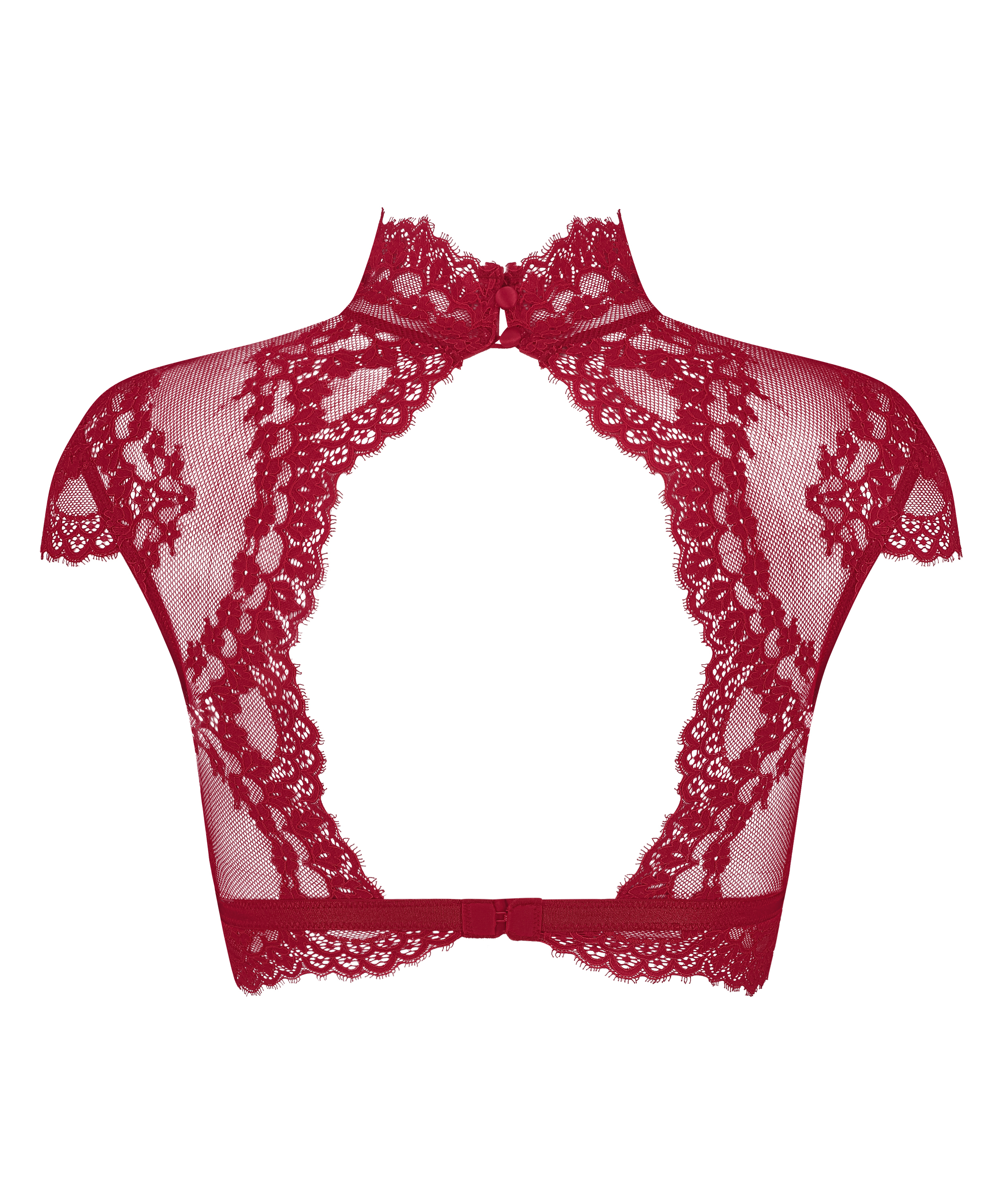 Bralette Daisy, Rouge, main