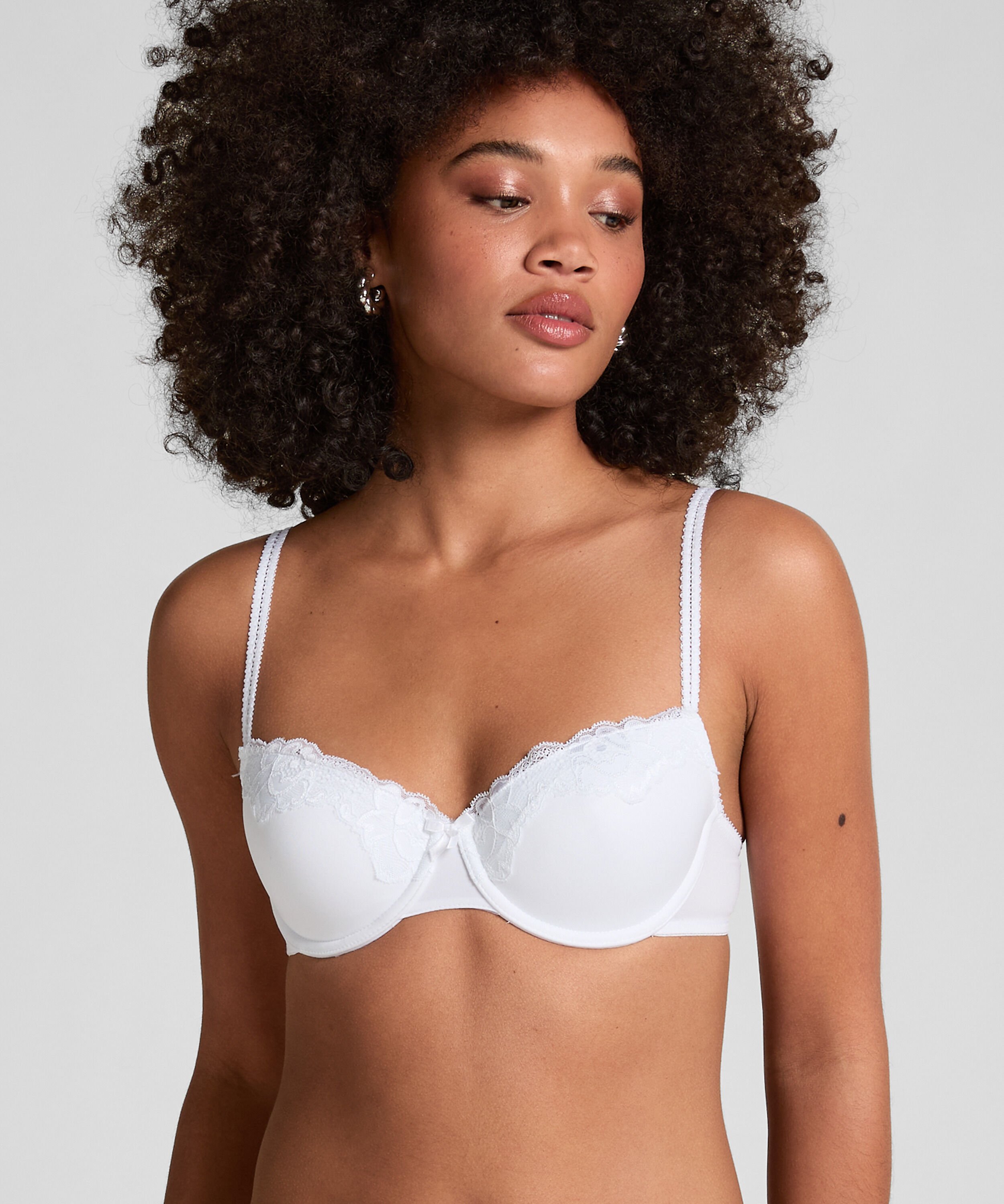Soutien-gorge à armatures préformé Secret Lace, Blanc
