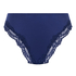 Slip brésilien Lace & Shine, Bleu