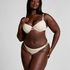 Slip de Bikini Crochet, Blanc