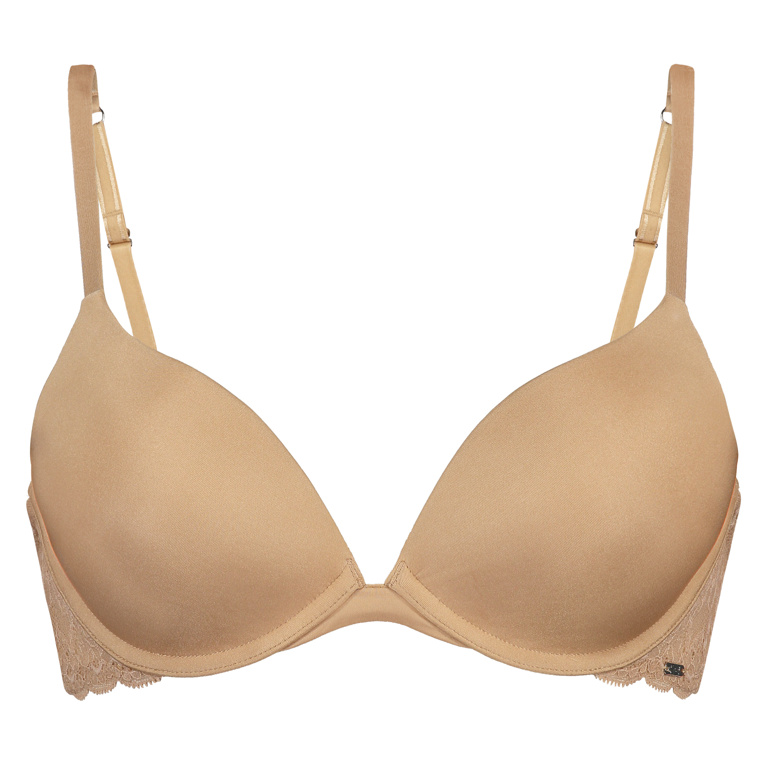 Soutien-gorge &agrave; armatures pr&eacute;form&eacute; push-up Angie, Beige
