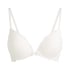 Soutien-gorge à armatures préformé push-up Marine, Blanc