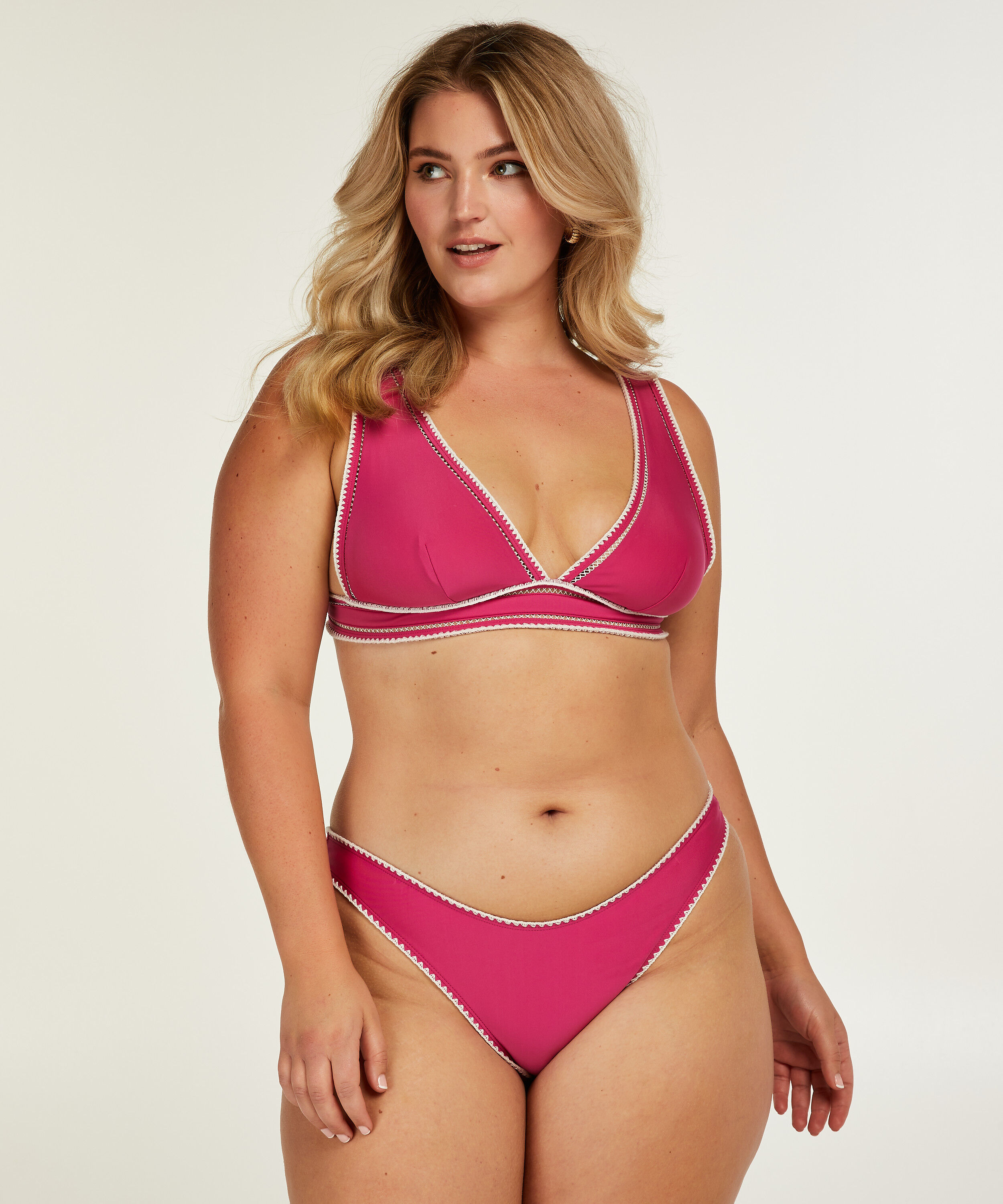 Bas de bikini &eacute;chancr&eacute; Maya, Rose