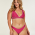 Bas de bikini échancré Maya, Rose
