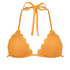 Haut de bikini Scallop Lurex, Orange