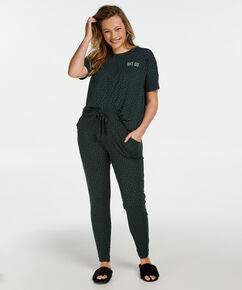 Pantalon de pyjama Loose fit, Vert