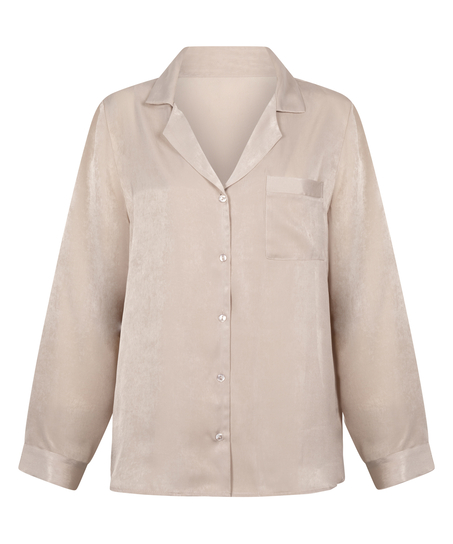 Veste à manches longues Satin, Beige