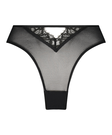 Slip brésilien Sarah, Noir