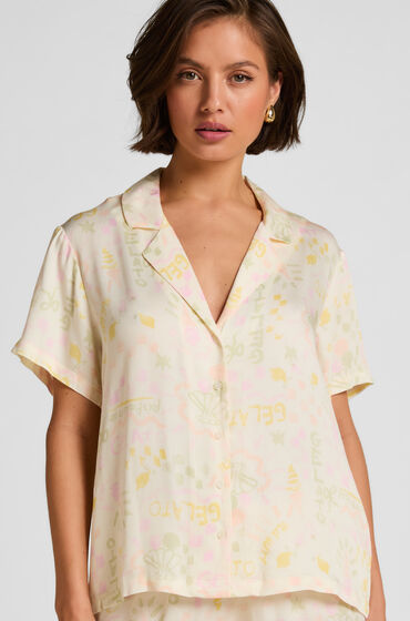 Hunkemöller Veste en satin Blanc