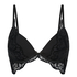 Soutien-gorge à armatures push-up préformé longline Pippa, Noir