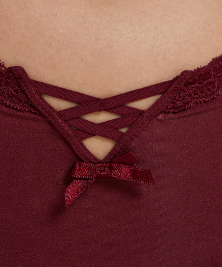 Slip brésilien en forme de V Vixen Curvy, Rouge