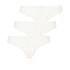 Lot de 3 slips brésiliens Chelsea, Blanc