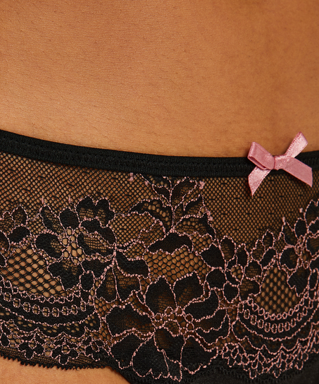 Boxer string Doriane, Noir