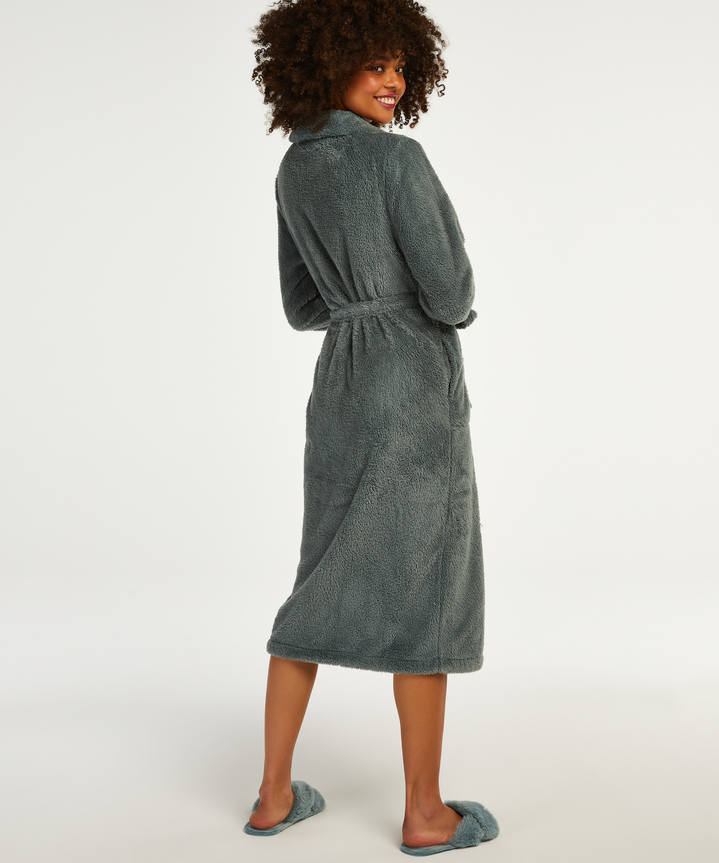 Peignoir Fleece, Vert, main